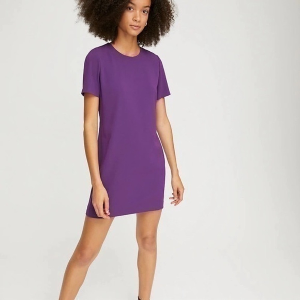 Aritzia Babaton Patricio Shift Dress in Purple